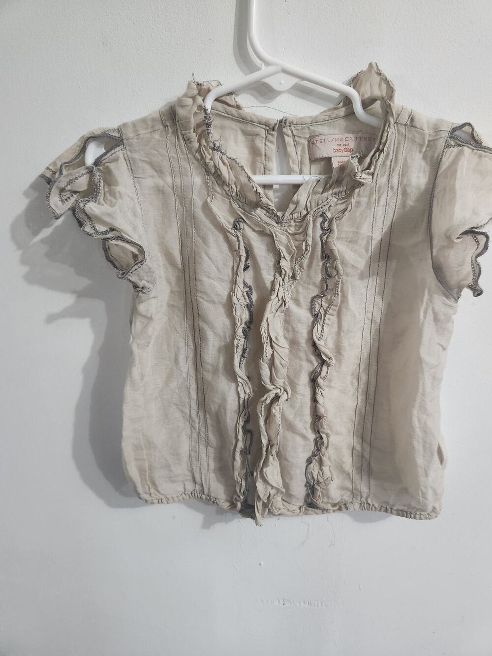 Stella McCartney for Gap girls top with silk 3Y